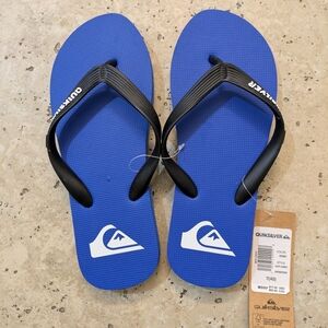 NEW - Quiksilver Men's Blue Flip Flops